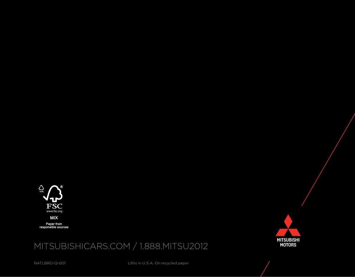 2012 Mitsubishi Full Line Brochure Page 12